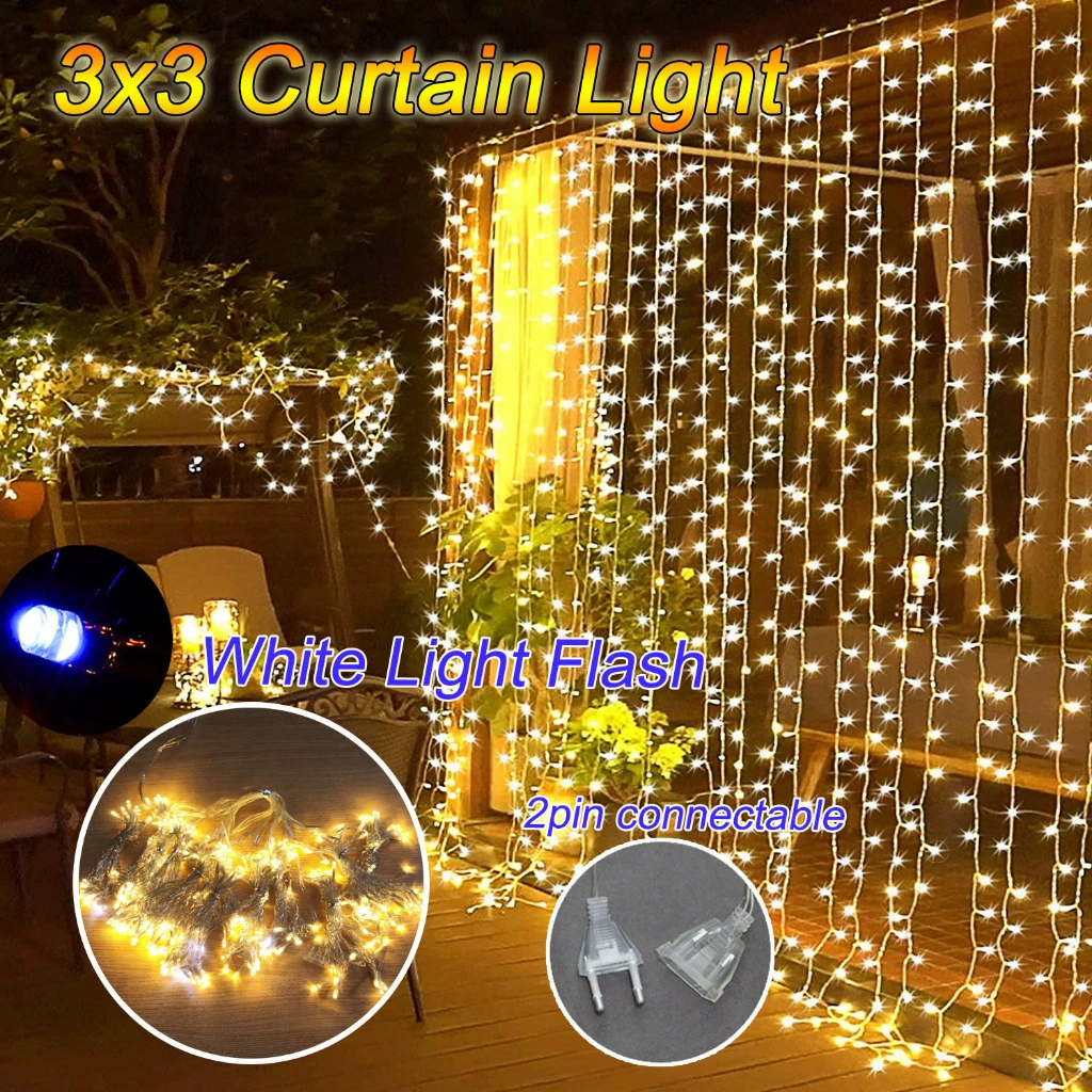 Новые ледяные полосы света водопадные огни детская панацея светодиодные гирлянды праздничные уличные фонари декоративные Детские панацея огни занавески