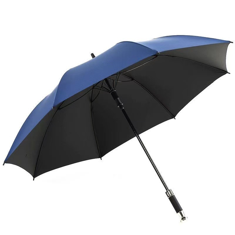 傘の長い柄を長くして、超厚い二人の日焼け止めは風の晴れた雨に抵抗します。|undefined