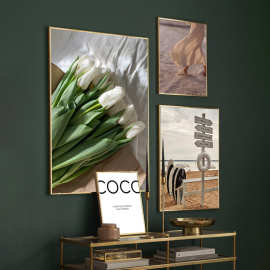 时尚街店画墙艺术ins巴黎北欧海报墙壁图片印刷品客厅装饰画批发