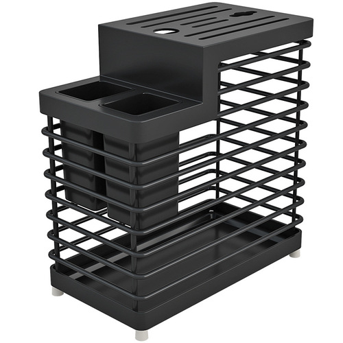 Multifunctional kitchen stainless steel chopstick cage, knife holder, chopping board rack, supplies storage rack, knife cutting board, kitchen knife kitchen storage