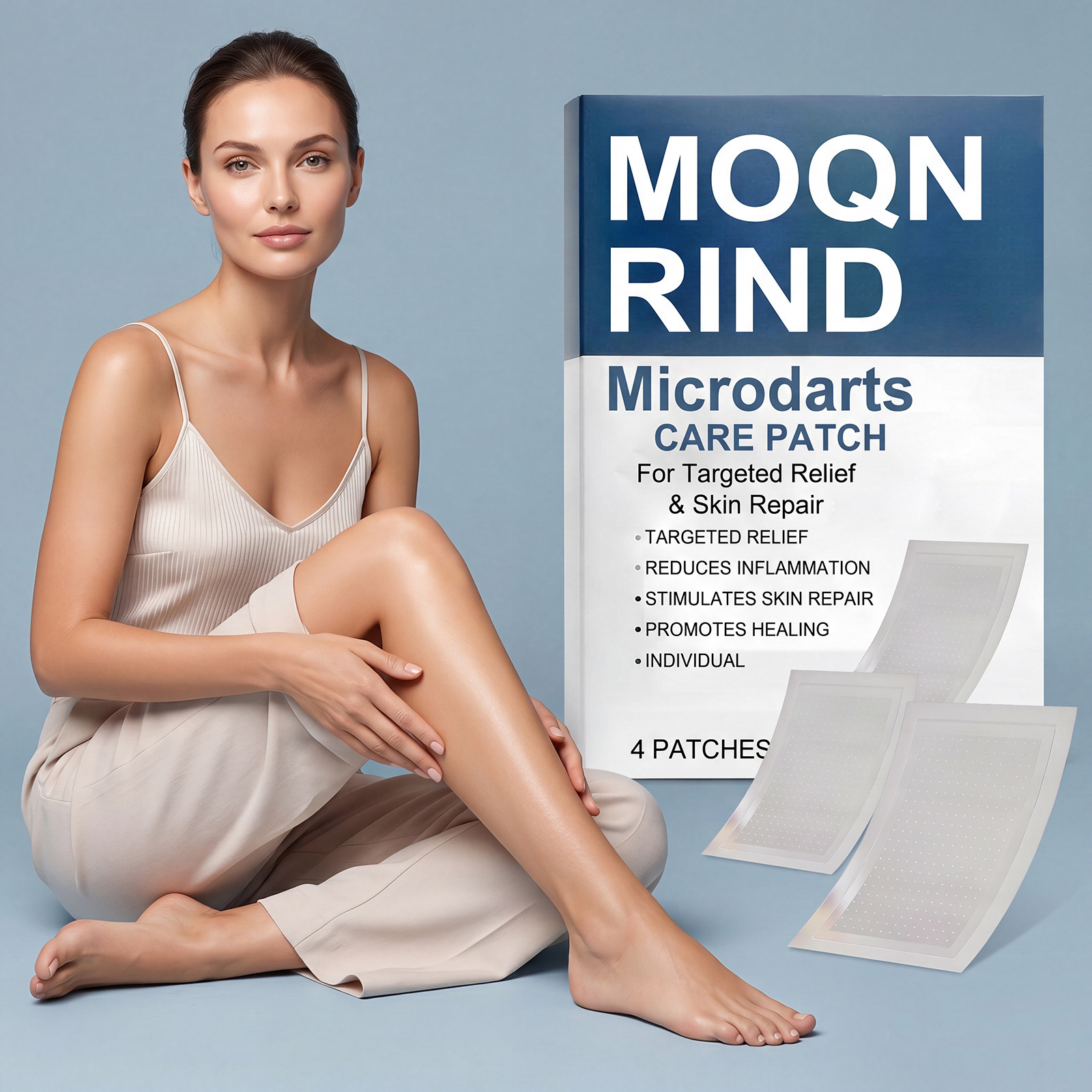 Leg Care Patches with a Gentle Formula to Care for Leg Skin, Breathable and Skin-Friendly, Convenient for Daily External Use