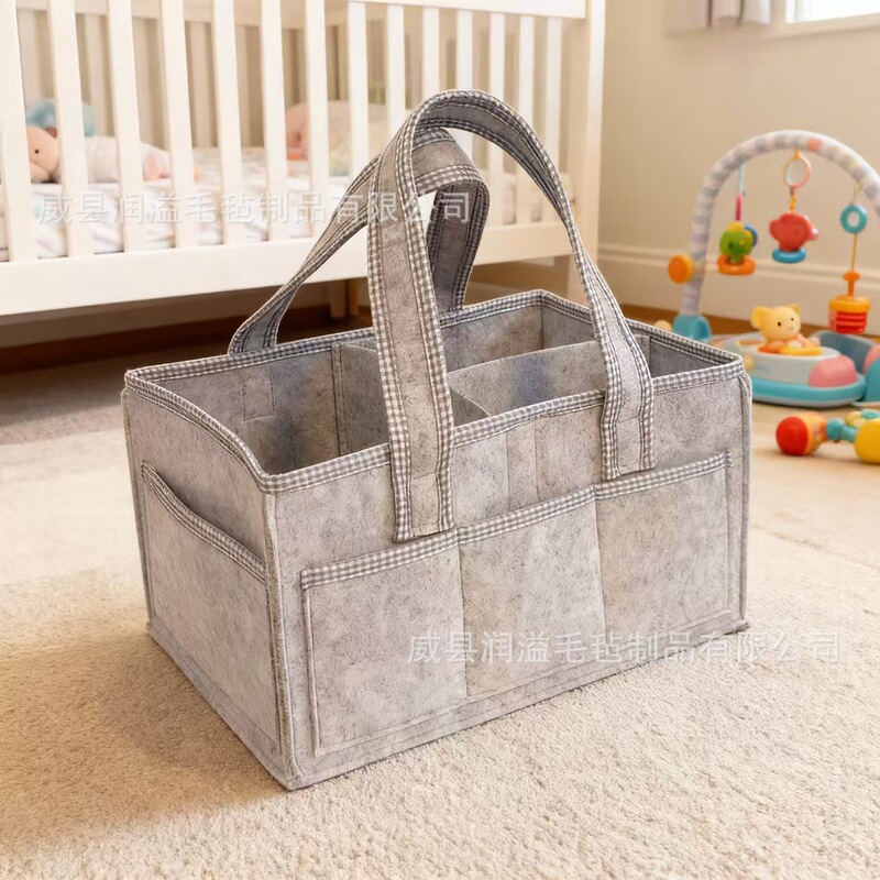 Cross-Border New Felt Diaper Bag, Diaper Storage Bag, Felt Mommy Basket, Felt Diaper Bag Storage Bag, Mommy Bag Cross-Border New Felt Diaper Bag, Diaper Storage Bag, Felt Mommy Basket, Felt Diaper Bag Storage Bag, Mommy Bag