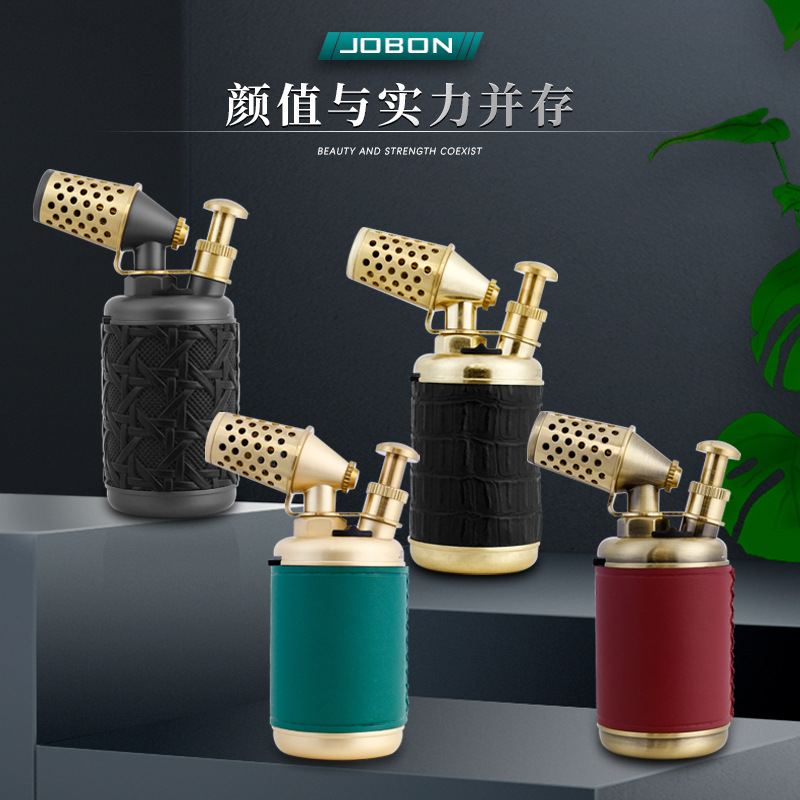 中邦充氣打火機防風高溫直衝噴火槍耐用點雪茄艾灸專用氣體點火器