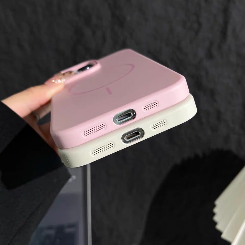 柔润磁吸适用iPhone17PROMAX肤感磨砂手机壳苹果16简约防摔保护套|undefined
