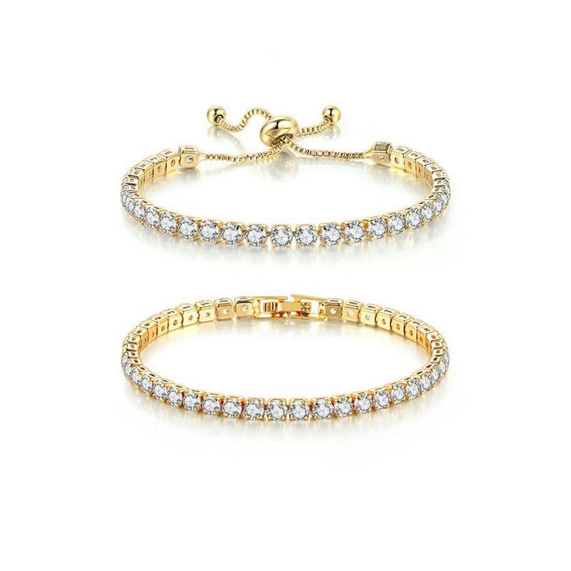 Herre tennisarmbånd i titaniumstål med moissanite_voghion.com