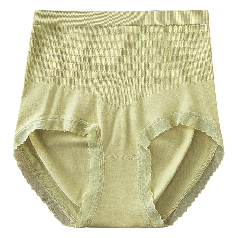 Ropa interior de contracción del vientre de cintura alta contracción del vientre de las mujeres fuerte levantamiento de la cadera Algodón puro entrepierna antibacteriana sin costuras talla grande pantalones de ropa interior de mujer