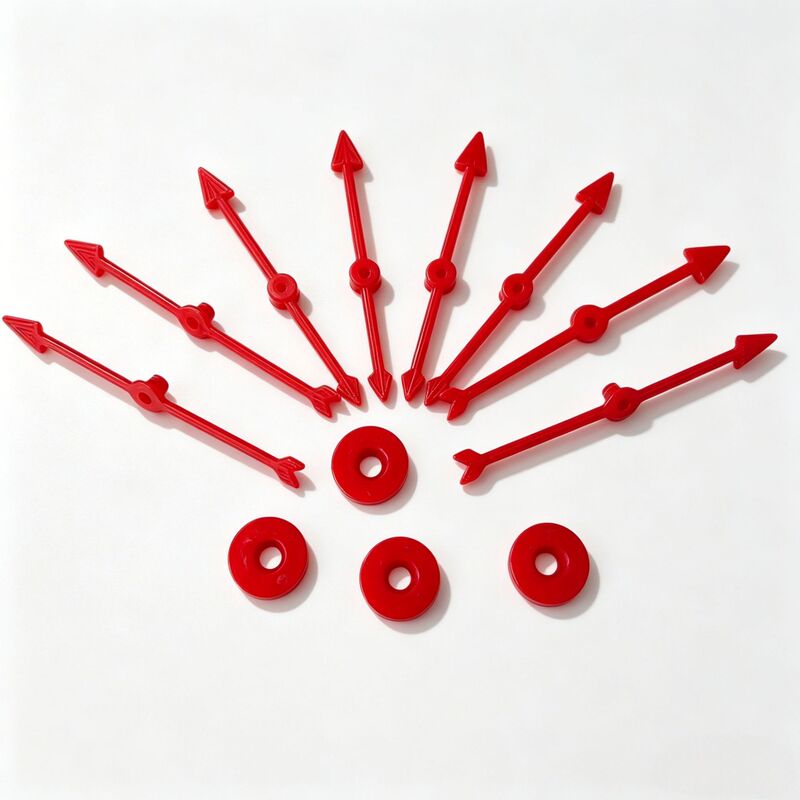 New 13cm Rotating Plastic Pointer for Parent-Child Interactive Games, Digital Turntable Plastic DIY Teaching Pointer Accessories