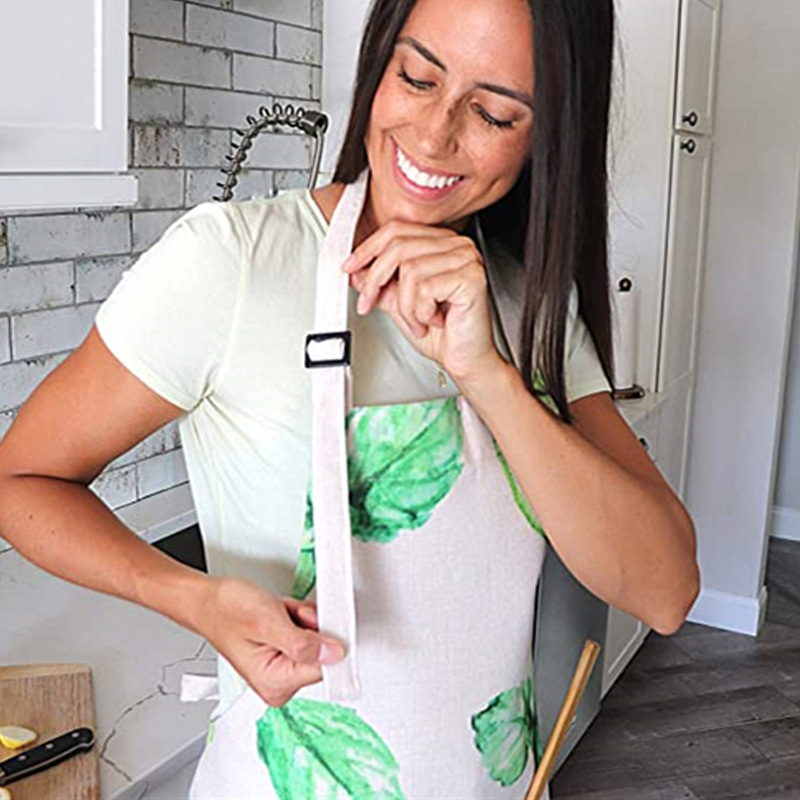 厂家专供耐用可水洗可调节带口袋围裙