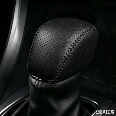 Sürətlər qutusu və əl tormozu başlıqları – new models of Toyota Corolla - automatic-transmission-top-grain-leather-with-black-stitching-perforated