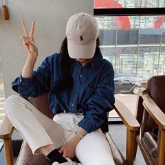 Polo野球帽男性韓国版ins潮牌ソフトトップアヒル舌帽男性帽子供夏日焼け止め日よけ帽子ファッション