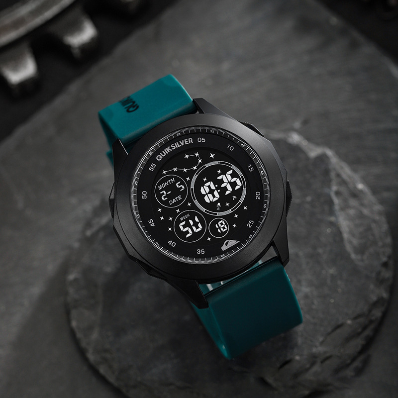 Fashion Men's Outdoor Sports Electronic Watch Teenagers Multi-Function Cold Light Digital Round Led Electronic Watch