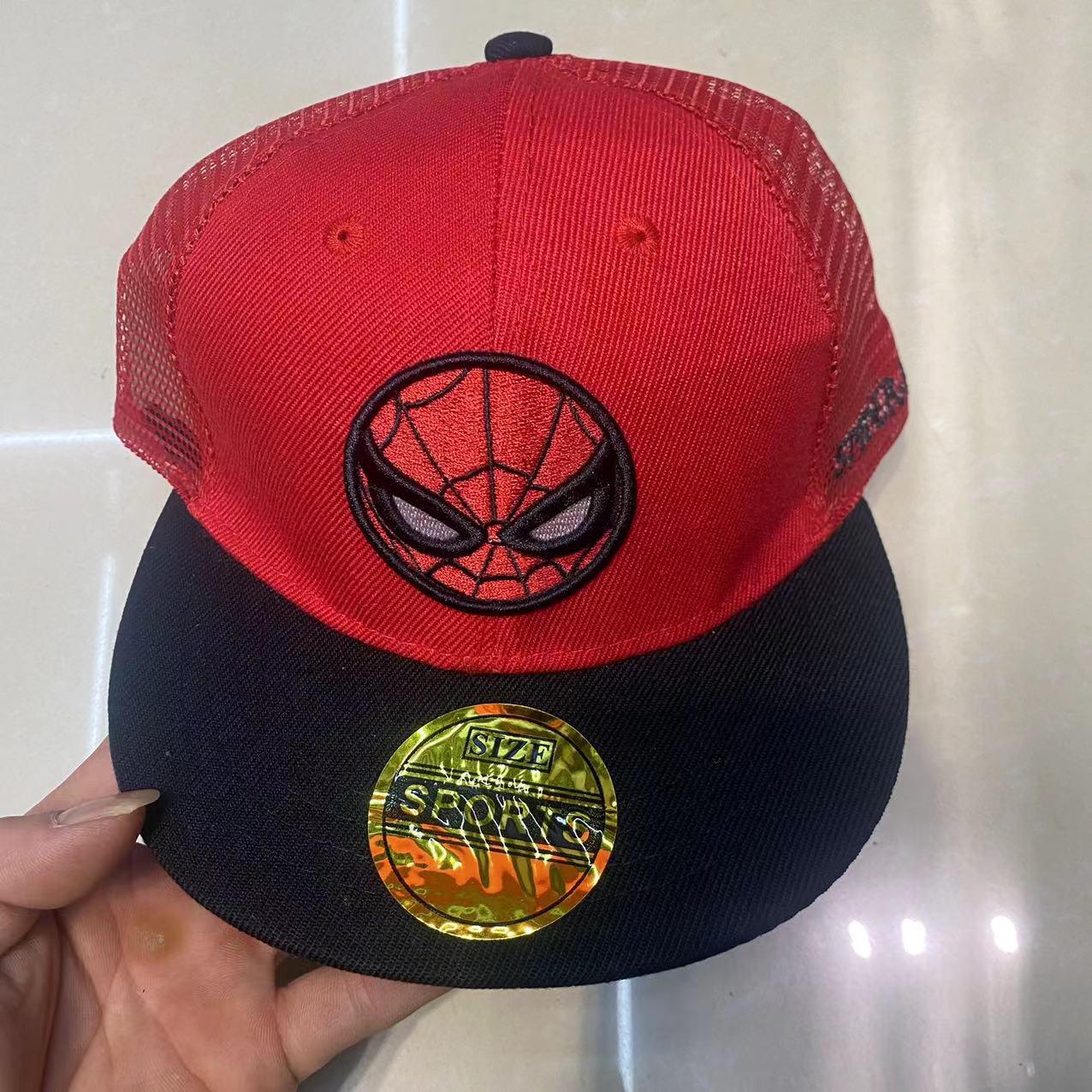 Spider man web red / 50-54cm, adjustable