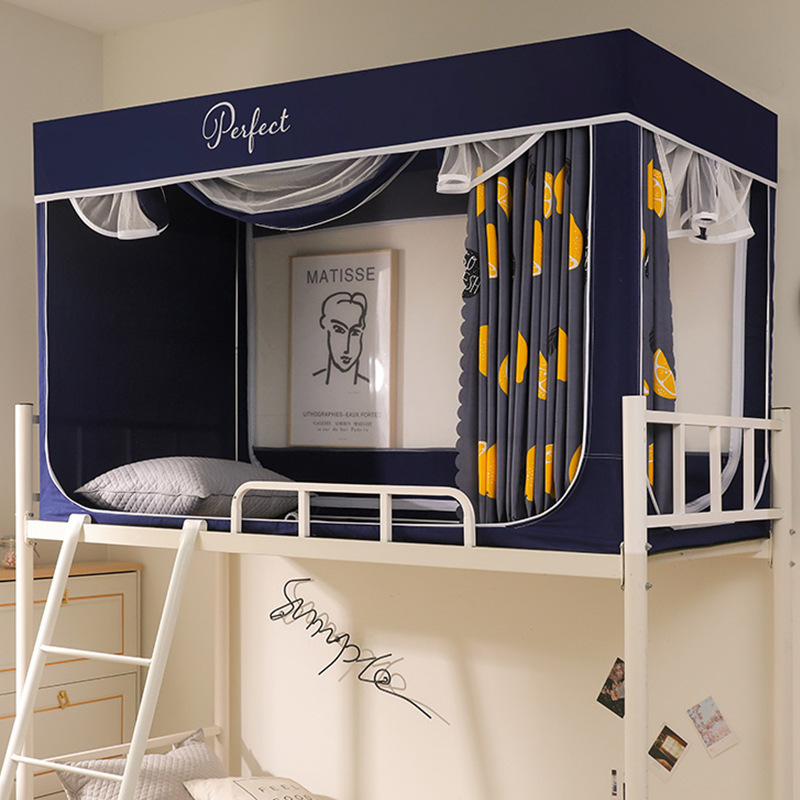 Student Dormitory Bed Curtain Mosquito Net Upper and Lower Bed Integrated Bed Curtain Dormitory Single Bed Upper and Lower Bed Shading Universal Student Dormitory Bed Curtain Mosquito Net Upper and Lower Bed Integrated Bed Curtain Dormitory Single Bed Upper and Lower Bed Shading Universal