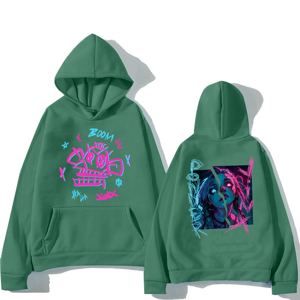 Arcane Jinx Graffiti Hoodie Retro Men/women Hoodies Harajuku