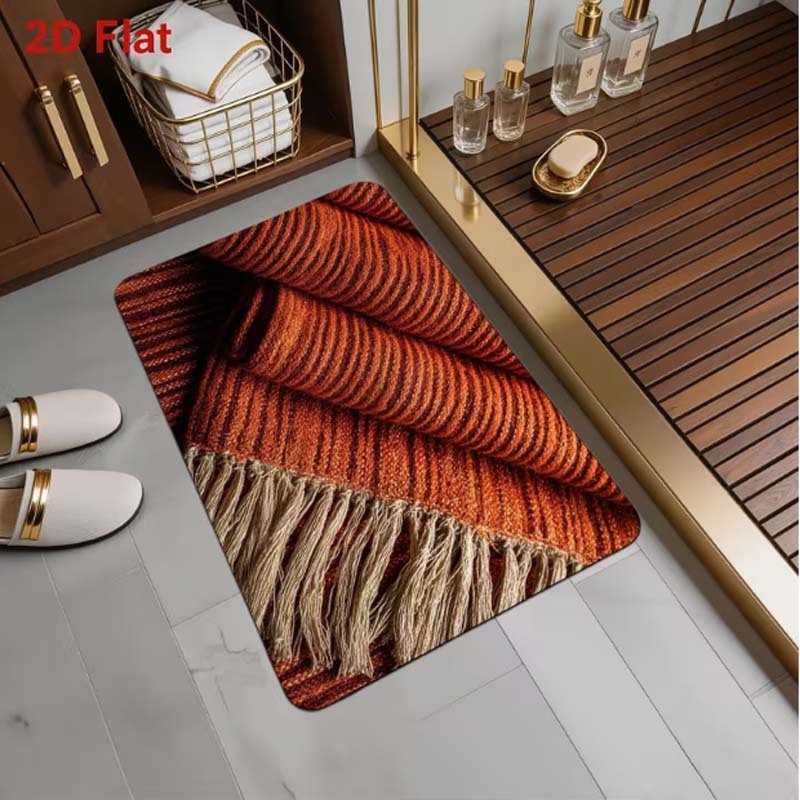 3d Illusion Badteppich Weiche Kieselgur Chenille Vorleger_voghion.com