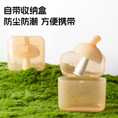 小さなキノコの歯固定具、赤ちゃんの歯が生えるスティック、手を噛むのを防ぐ、赤ちゃんの歯の噛みつき、0〜46ヶ月の口腔期の歯をなだめる