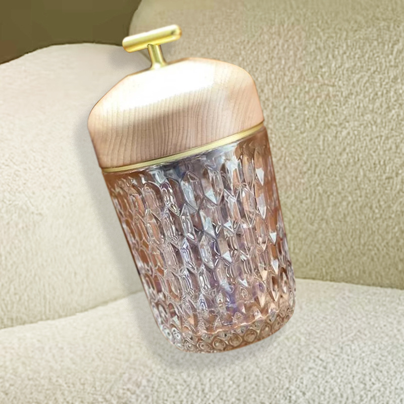 モダンライト高級イン松ぼっくりクリスタルランプ寝室のベッドサイドの装飾ナイトライトクリエイティブホームインターネット有名人充電式テーブルランプ