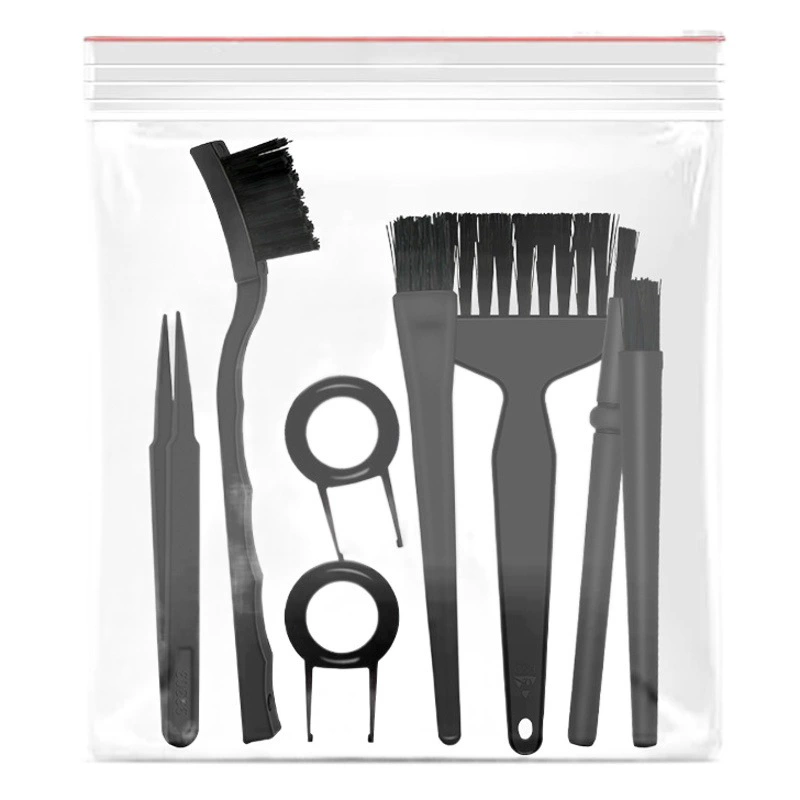 8 шт. Антистатический костюм щетки компьютер мобильный телефон щетка для чистки материнской платы PCB удаление пыли Чистящая Щетка Съемник ключей