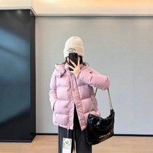 Lu家五格系列~三防新标鹅绒连帽收腰羽绒服保暖外套女冬季G102210