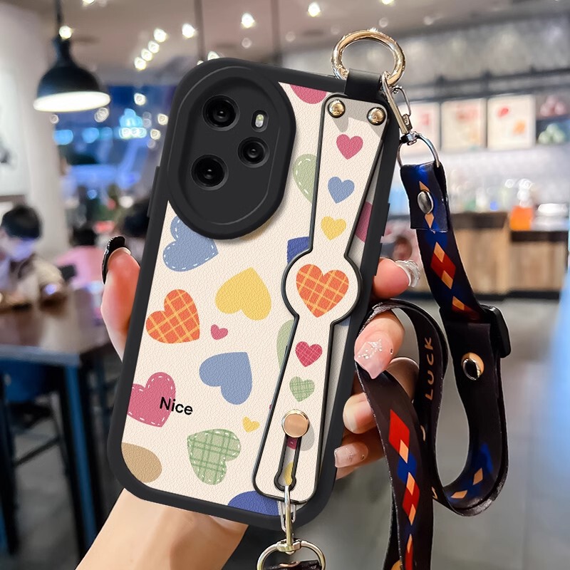 Women's vivos19 Phone Case with Lanyard for S18 Crossbody New Style S17Pro Love Wristband Bracket for S16 Drop-Resistant Women's vivos19 Phone Case with Lanyard for S18 Crossbody New Style S17Pro Love Wristband Bracket for S16 Drop-Resistant