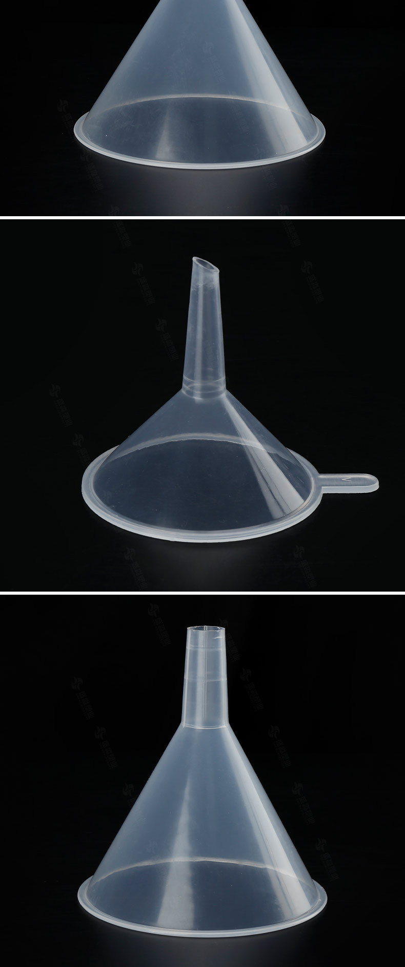 30 50 60 75mm plastik mini küçük huni sıvı dağıtım hunisi sıvı dağıtım aleti