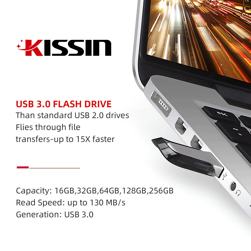 Совместимая металлическая высокоскоростная USB флешка, 16 ГБ, 32 ГБ, 64 ГБ, 128 ГБ