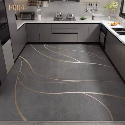 and Stain-Resistant Leather Carpet, Kitchen Leather – Avtomobil döşəmə paspasları - style-4-50x-80cm-small-size-please-be-careful
