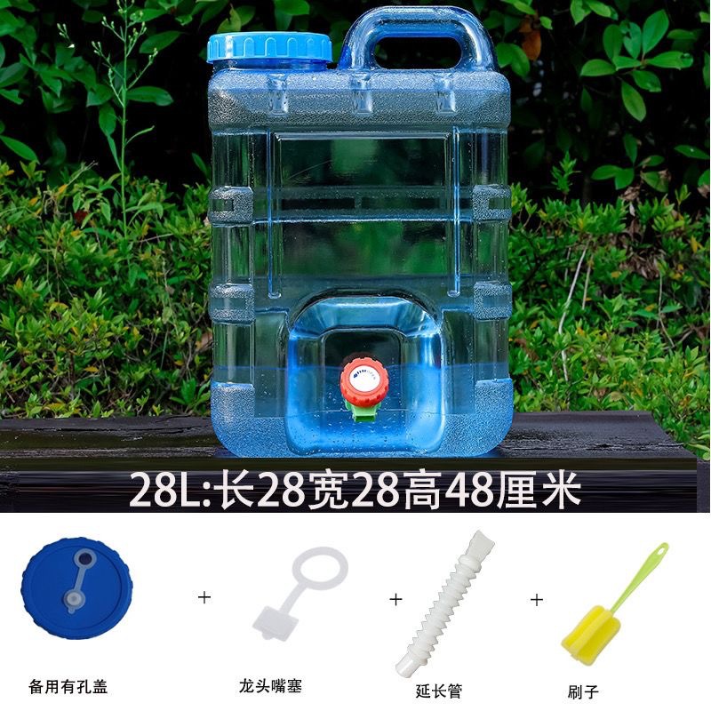 Pc屋外バケツ家庭用贮水用贮水大容量プラスチック入り贮水鉱泉纯粋な水タンク蛇口付き