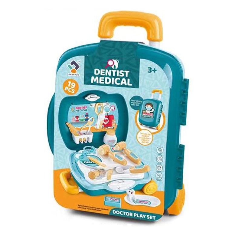 Ventas transfronterizas de niños dentales pequeños médicos y enfermeras juguetes dentistas simulados conjuntos de muebles médicos caseros image 6
