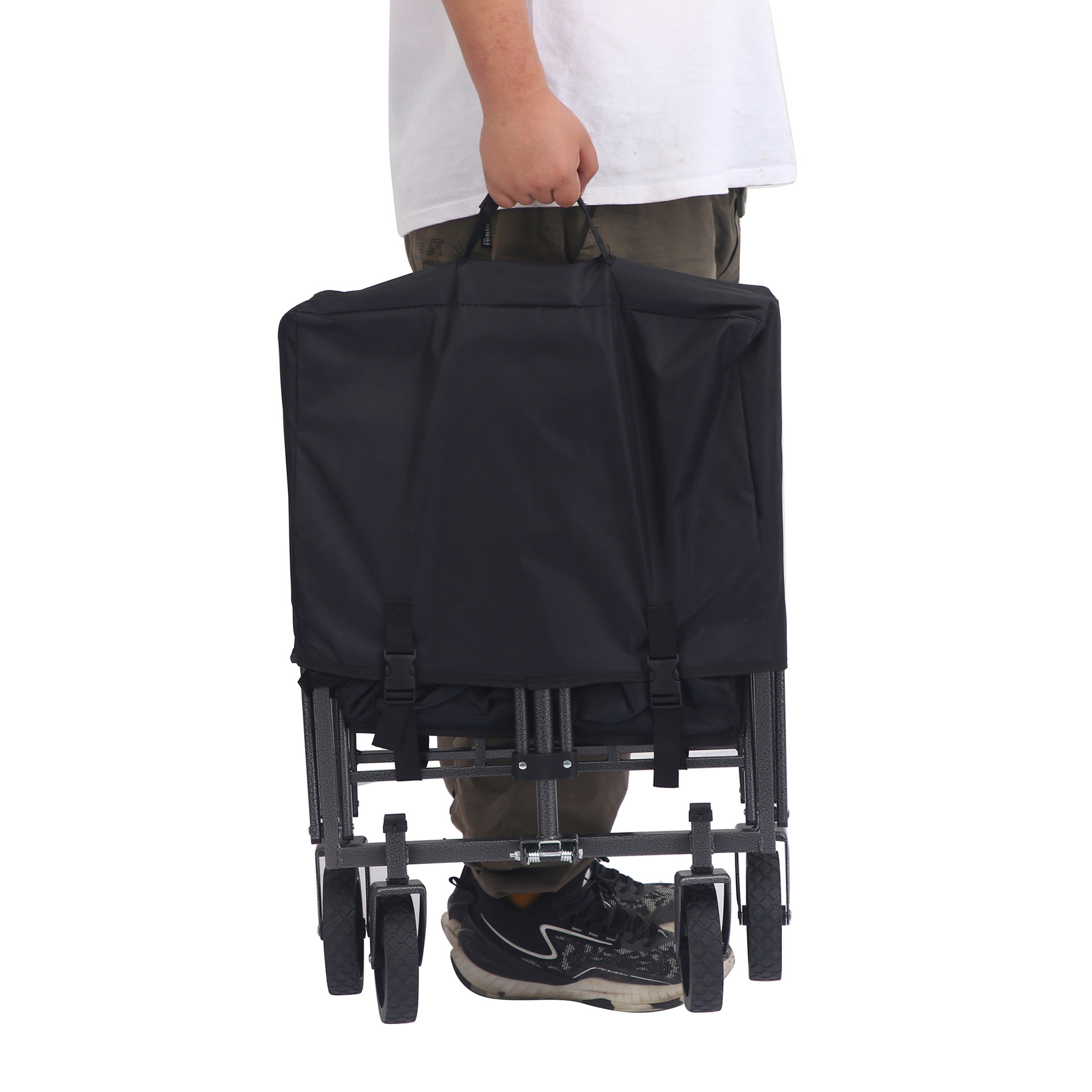 Nuevo carro para acampar al aire libre de gran capacidad, puesto al aire libre, carro plegable, carro expreso, carro plegable