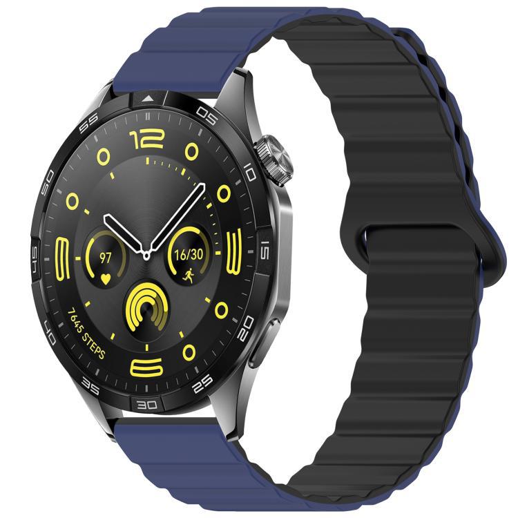 18 / 20 / 22mm correa de reloj de absorción magnética universal tipo bucle de retorno correa de reloj de silicona lisa correa de reloj multifuncional adsorción magnética fuerte