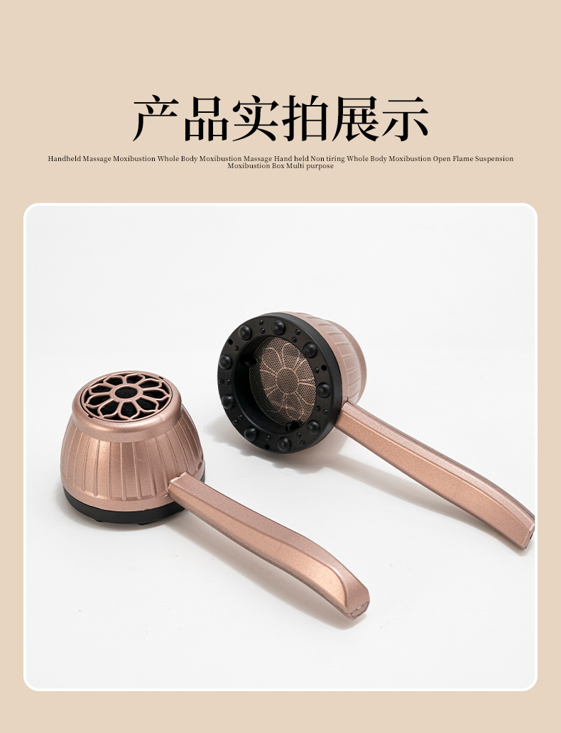Handheld Moxibustion Box Portable Moxa Burner with Gua Sha Massage for Home and Spa Use preparation
