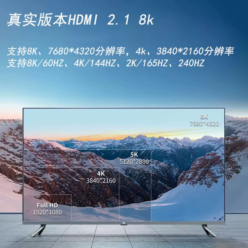 Адаптер-кабель DP1.4 — HDMI2.1 8K, конвертер для компьютера на ТВ, HDMI-кабель 144 Гц