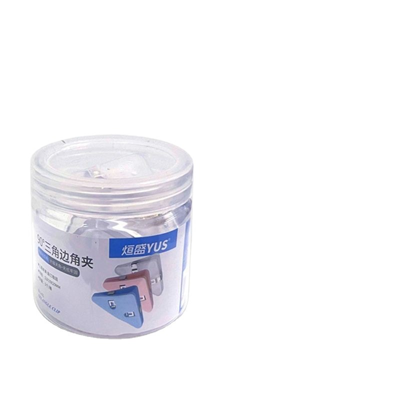 Clip de triángulo clip de plástico papelería oficina Clip de libro titular carpeta libro prueba papel lado esquina clip de cola larga titular de boleto