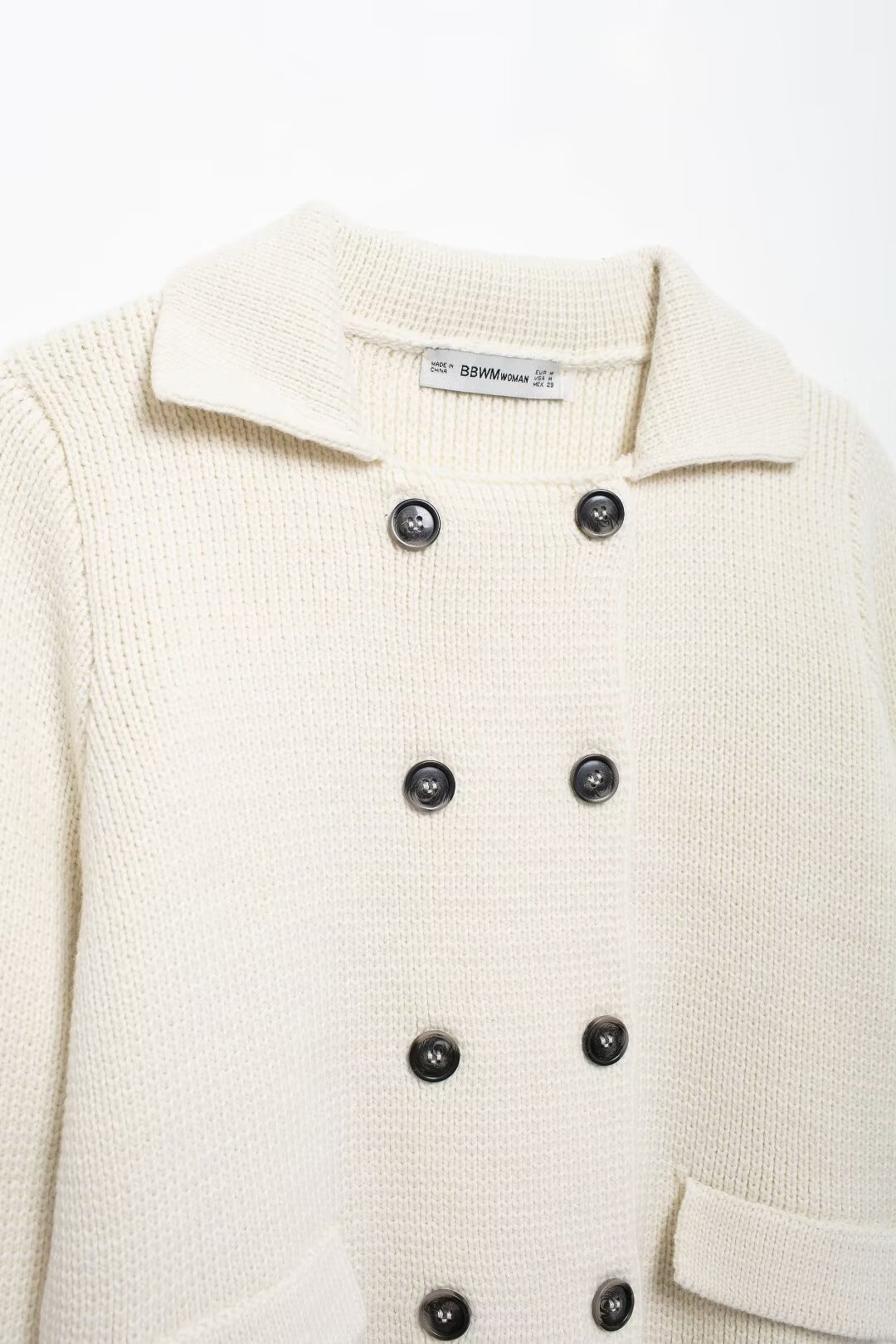 Dameskleding 2024 herfst en winter nieuwe straatmode revers gesp decoratie platte naald jas_voghion.com