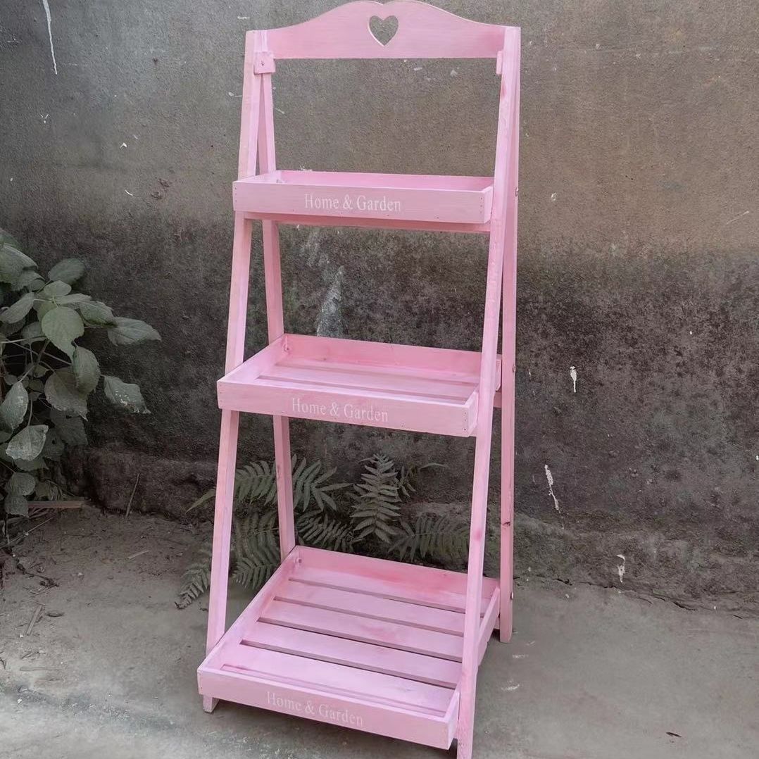Fábrica directa de madera sólida retrógrada multicapa plegable balcón de planta trapezoidal suculenta