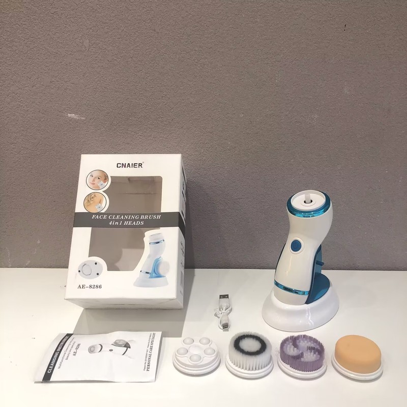 新型クロスボーダー家庭用充電便利美容電動洗顔ブラシ超音波多機能シリコン防水洗顔器|undefined