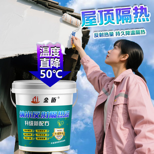 Roof Water-Based Cooling Sun Protection Heat Reflection Insulation Paint Factory Roof Exterior Wall Nano Waterproof Insulation Paint