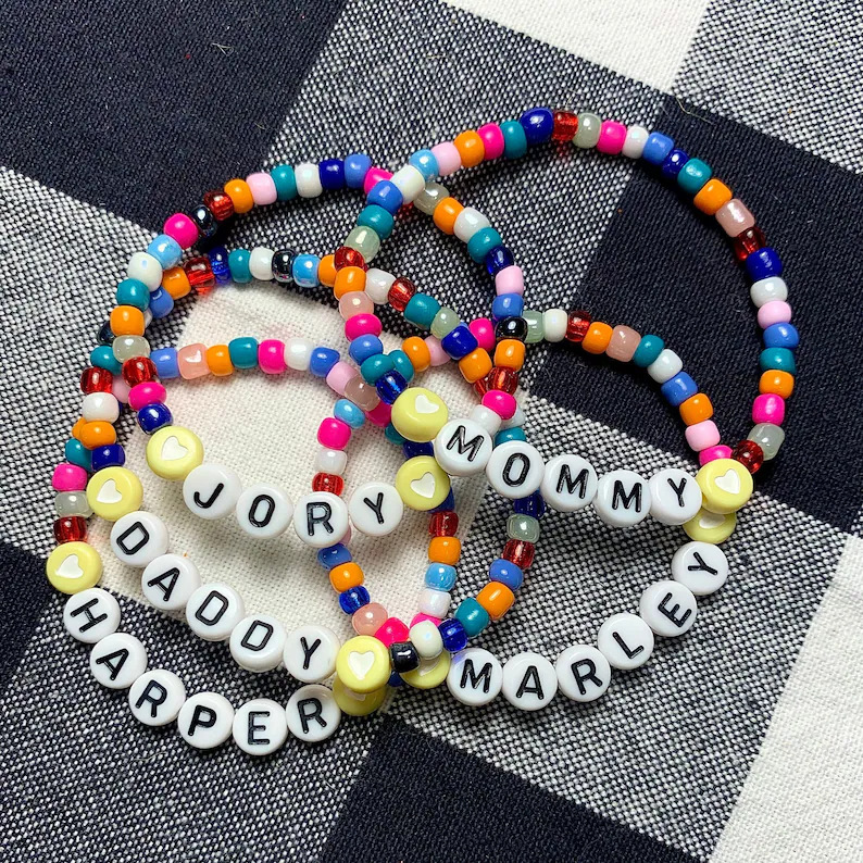 Mommy and me bracelet Amazon Explosion bracelet Back to School bracelet Mother Daughter Son bracelet