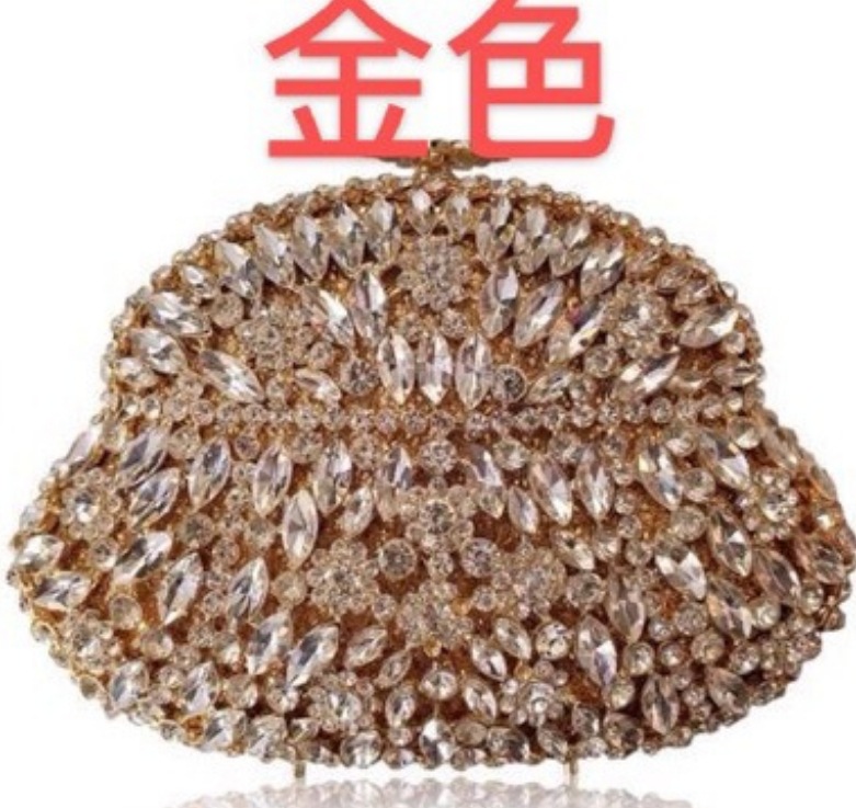 * Bolsas de cena de diamantes transfronterizas bolsas de maquillaje azules bolsas de diamantes llenas de bolsas de mano bolsas de diamantes de diamantes de mujeres paquetes de cena