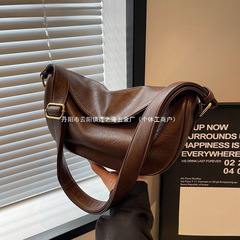 春と秋の新作プリーツテクスチャトラベルバッグニッチシンプルショルダーバッグファッション通勤ショルダー餃子バッグレディースその他