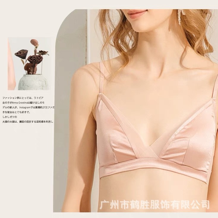 Venta directa de fábrica comercio electrónico transfronterizo Sudeste de Asia Vietnam Tailandia damas sin costuras sujetador de recogida lateral cómodo