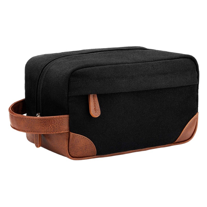 12 An lavado lona bolsa de lavado de estilo europeo retro para hombres estilo explosivo transfronterizo bolsa de cosméticos portátil multifuncional se puede personalizar