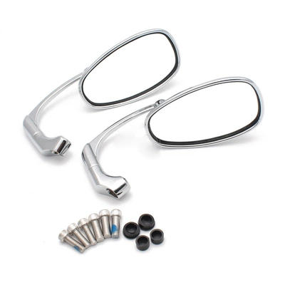 Calf rearview mirror mqil Motorcycle rearview mirror - 1075-rearview-mirror-electroplated-silver
