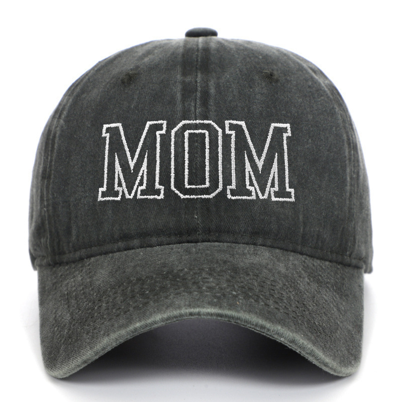 Amazon ベストセラー ウォッシュドコットン DAD MOM 刺繍ベースボールキャップ レトロ スポーツ レジャー ピークキャップ トレンディなサンハット|undefined