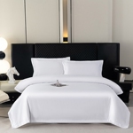 五星级酒店60*40纯棉贡缎酒店布草四件套民宿宾馆床上用品定做