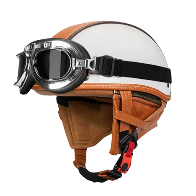 Men's and Women's Four Seasons Cruise: Motosiklet kaskı (dəbilqə) - bright-white-orange-peel-silver-frame-mirror-s