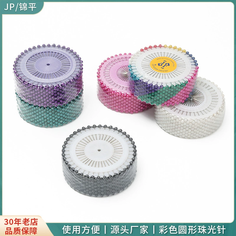 Высококачественный никелированный шитье Позиционирование Перламутровый игольчатый диск Цвет Позиционирование Одежды Перламутровые Иглы Цветочные Украшения Фиксированный Булавка