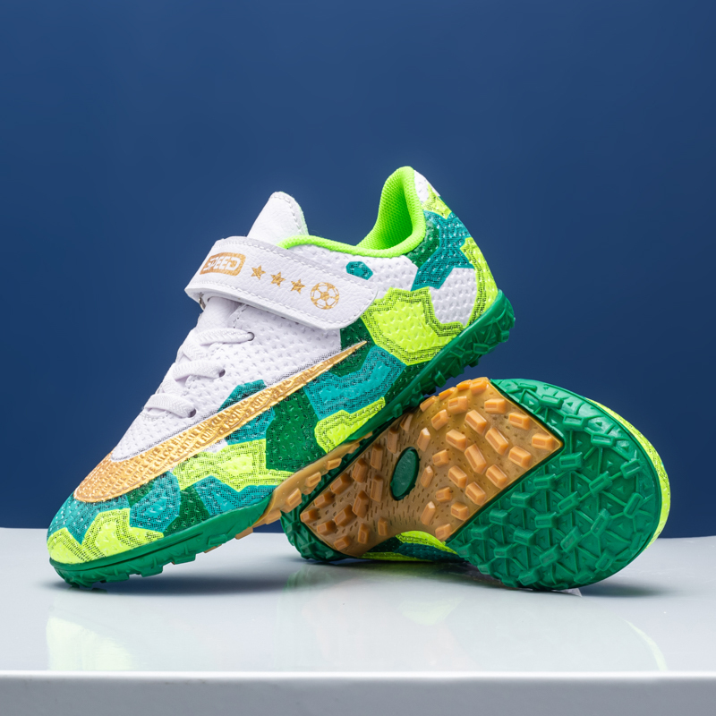 Children's Football Shoes 2025 New Primary School Girls Training Velcro Falcon Broken Nail Boys' Sneakers