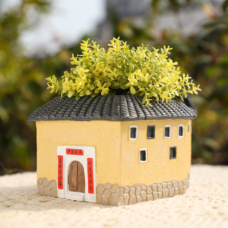 Chậu Cây Resin Bình hoa thủy canh hình hươu cao cổ gốm, bình cắm hoa khô, trang trí phòng khách và bàn làm việc (RG-172)